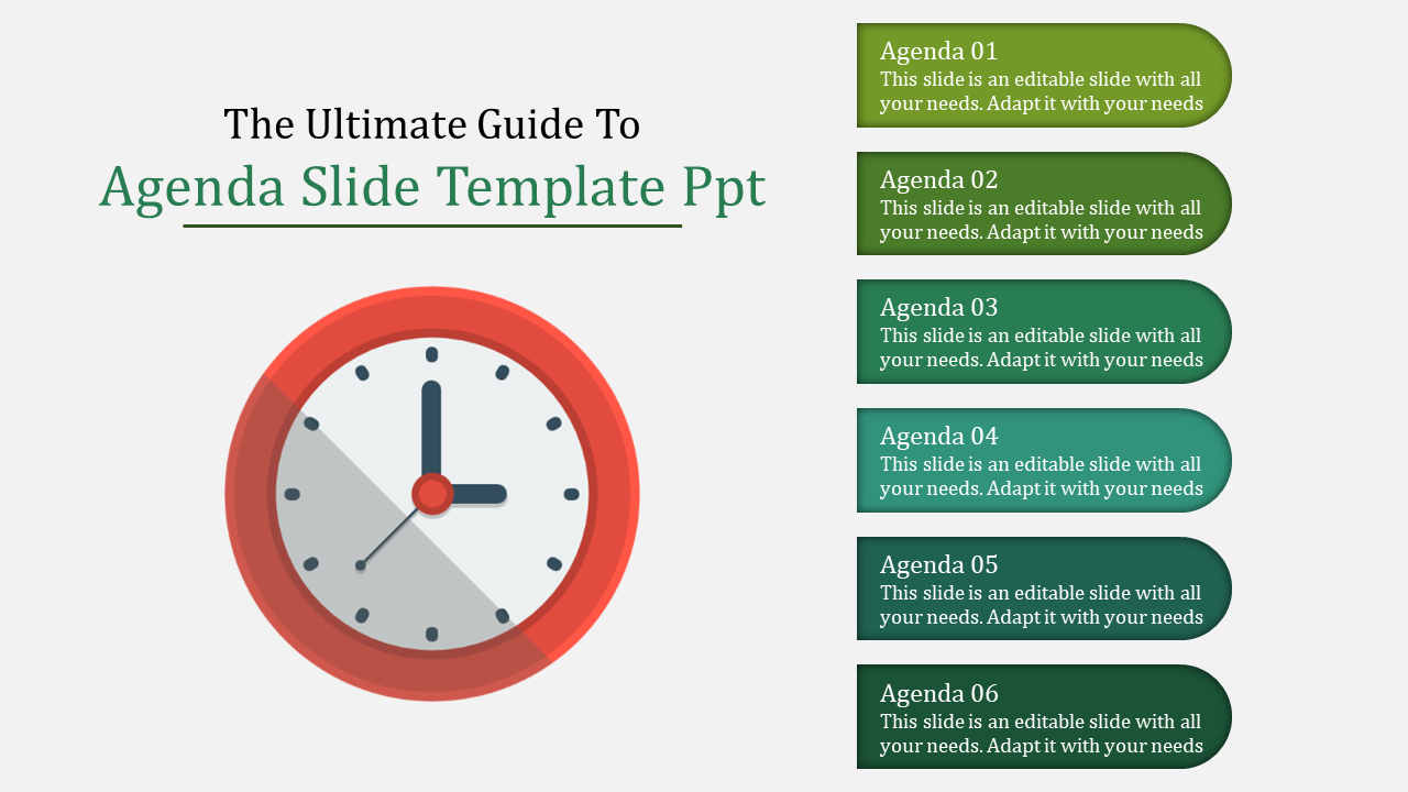 Agenda Slide Template PPT Presentation and Google Slides